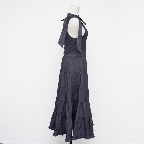 Ulla Johnson -  New! Hope Dress - Tie Shoulder Tiered Midi - Picture 6 of 12